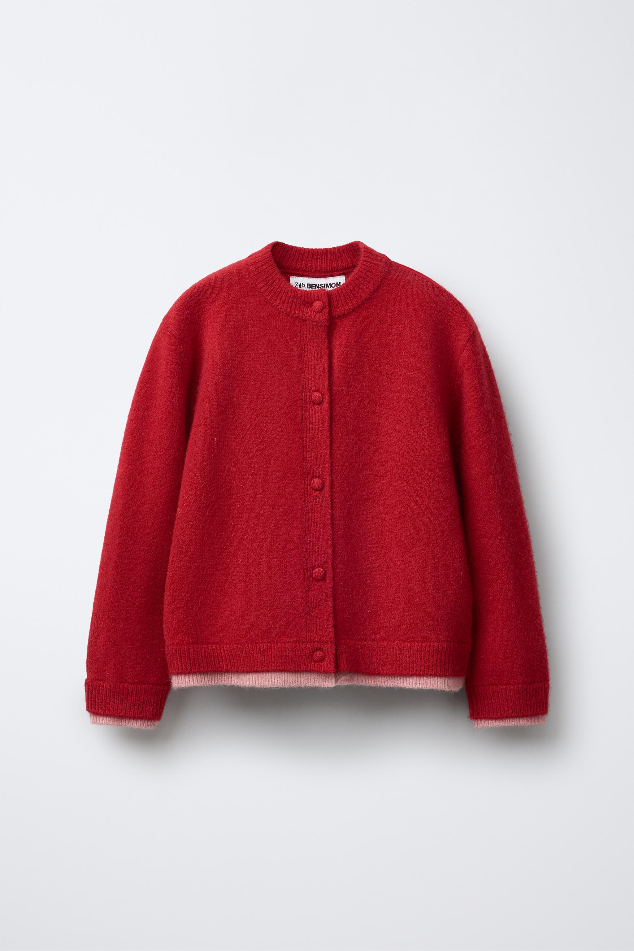 DOUBLE HEM KNIT CARDIGAN BENSIMON ® X ZARA